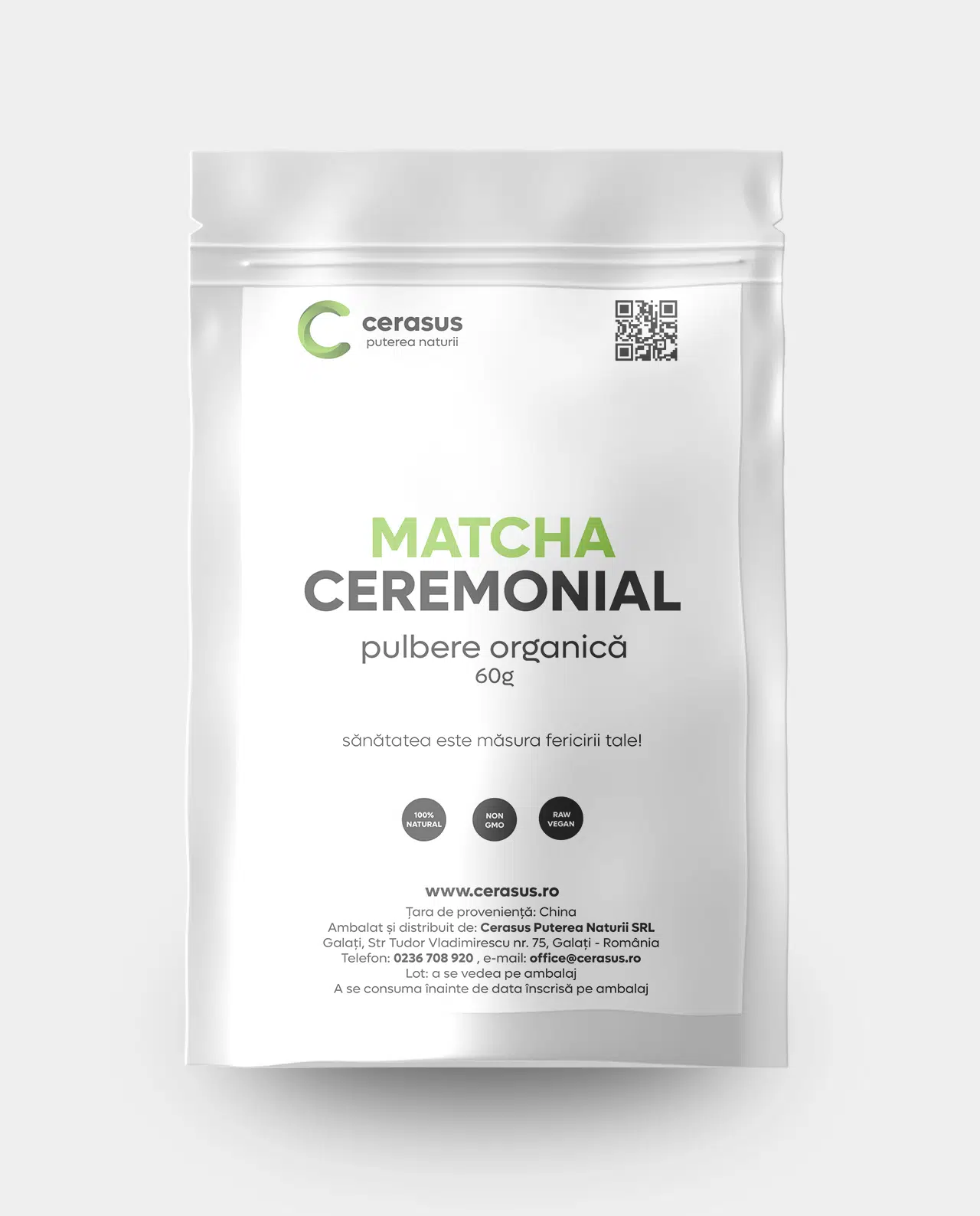 Matcha ceremonial - pulbere organică